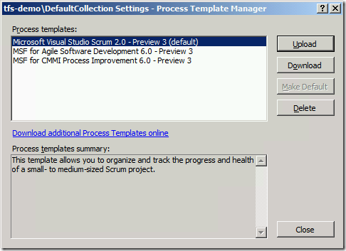 Process Template Manager