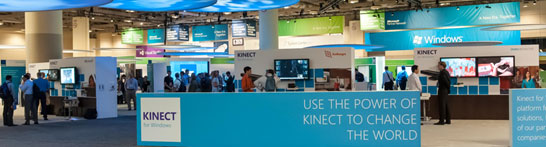 Kinect for Windows demos at Microsoft Worldwide Partner Conference