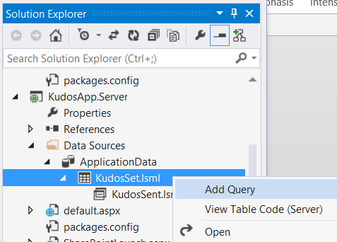 Figure 10. Add another query via the context menu