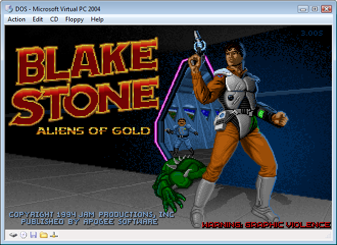 Blake Stone under Virtual PC