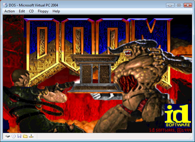 DOOM II under Virtual PC