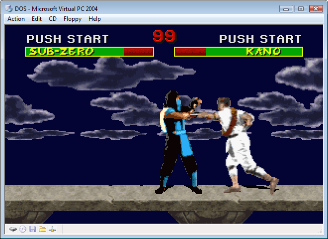 Mortal Kombat under Virtual PC