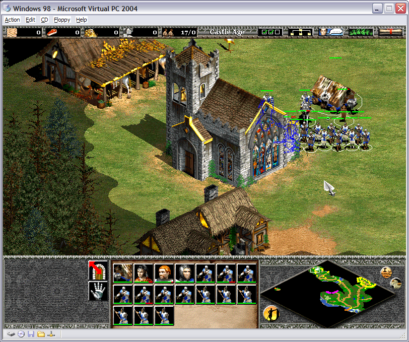 Age of Empires II under Virtual PC