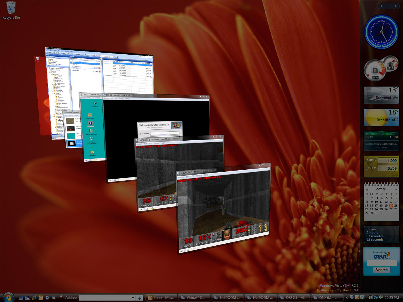 Windows Vista, Virtual PC and Flip-3D