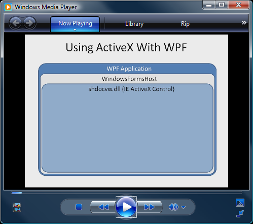 WPF ActiveX Sample