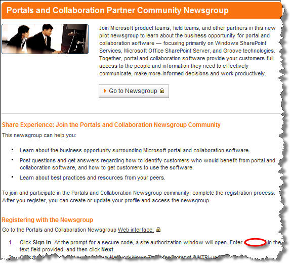 Collaboration Newsgroup