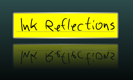 Ink Reflections - using XAML