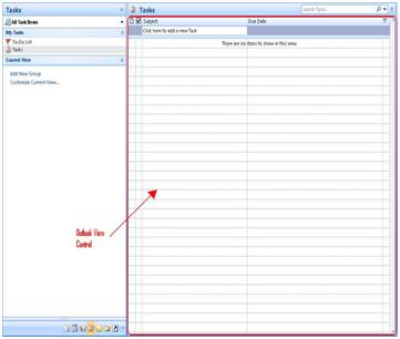 Figure 1 Outlook View Control