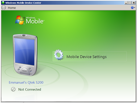 Pocket PC connected