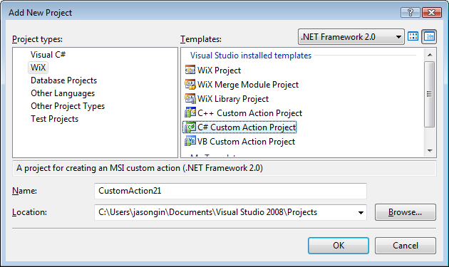 WiX Project Templates for Visual Studio