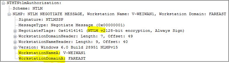 Successfull NTLM Authentication