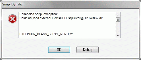 GPDWIN32.dll Error