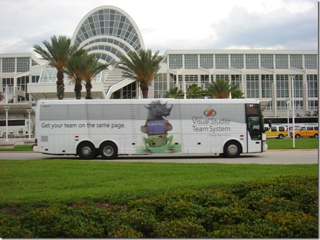 Shuttle bus and convention centre