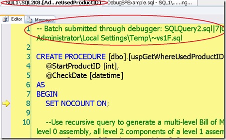 Debugging04 - Stepping into an SP