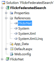 Windows 7 .Net Flickr Federated Search Connector Provider C# .osdx