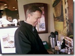 Jim Fueling Up on Starbucks