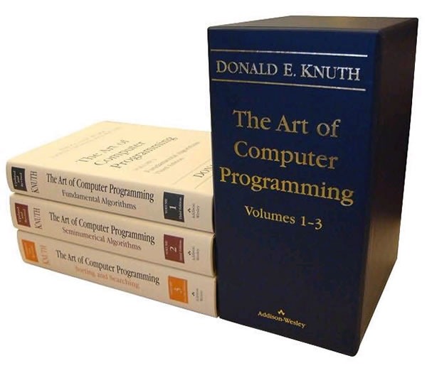 Volumes 1-3 of Donald Knuth's "The Art of Computer Programming"