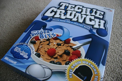Box of "Techie Crunch"