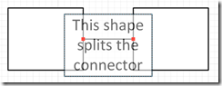 Dragging a shape to insert