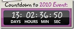 Microsoft Project 2010 Countdown