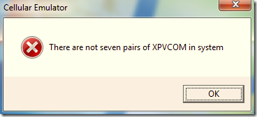 There are not seven pairs of XPVCOM in the system