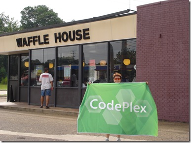 CodePlex banner in front of Waffle House