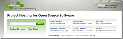 CodePlex Homepage