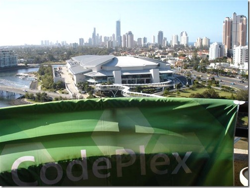 CodePlex banner overlooking Gold Coast