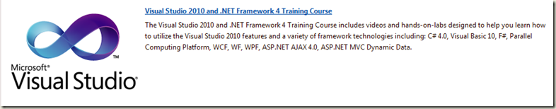Ch9 Visual Studio 2010 Training Kit