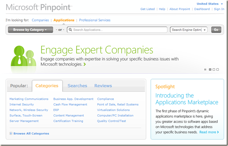 Microsoft PinPoint