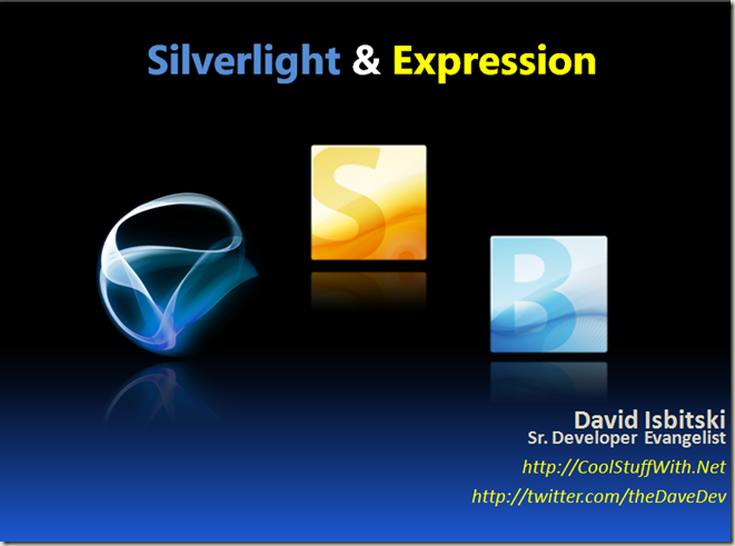 Silverlight and Expression make programming fun again!