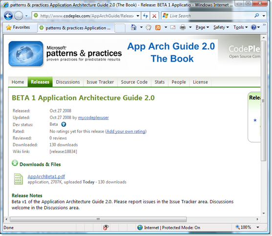 Application Architecture Guide 2.0 BETA 1