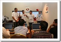 이매진컵 2007 이집트 팀 발표장면