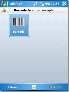Barcode Scanner Sample
