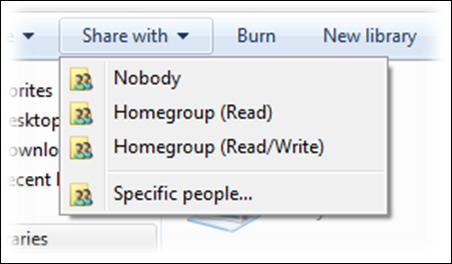 Share with context menu in Windows Explorer