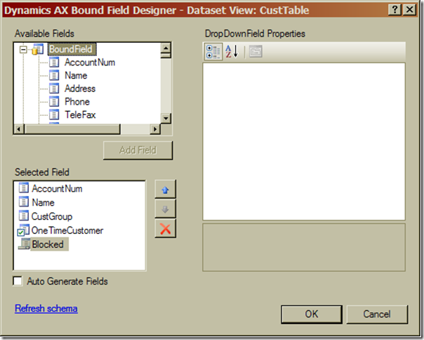 AX Bound Field Designer