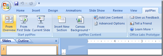pptPlex plugin para PowerPoint 2007