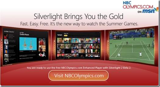 Sitio de NBCOlympics en MSN