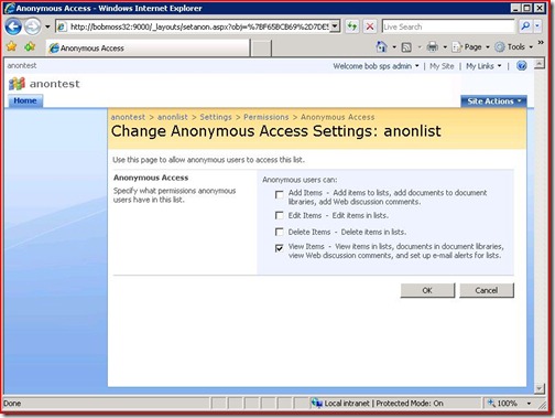 anonymous settings2result