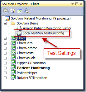 Modify Test Settings to enable the Historical Debugger