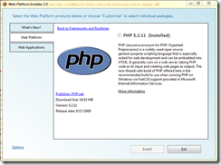 PHP Installed