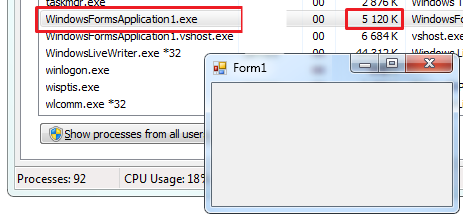 .NET Windows Forms application