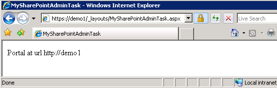 SharePoint Admin task for the local user