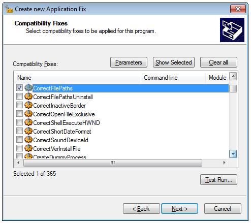 Compatibility Administrator - Application fix for Tombo (part 2)