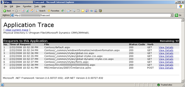CRM Trace