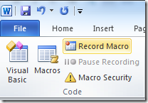 Recording macros is easy
