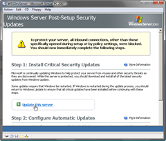 Windows Server Post-Setup Security Updates