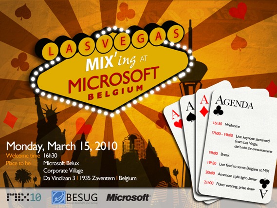 Las Vegas MIX'ing at Microsoft Belgium