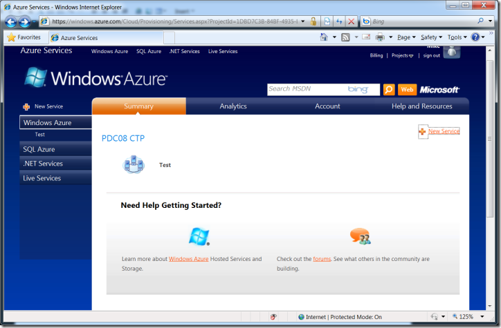 Azure Portal Services