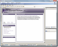 Visual Web Developer